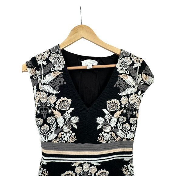 Ettitwa Dress Womens Size‎ 4 Brocade Floral Dark Romantic Floral Whimsigoth - Picture 3 of 13